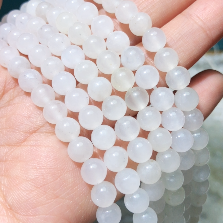 脂白手串油润细腻圆珠手链