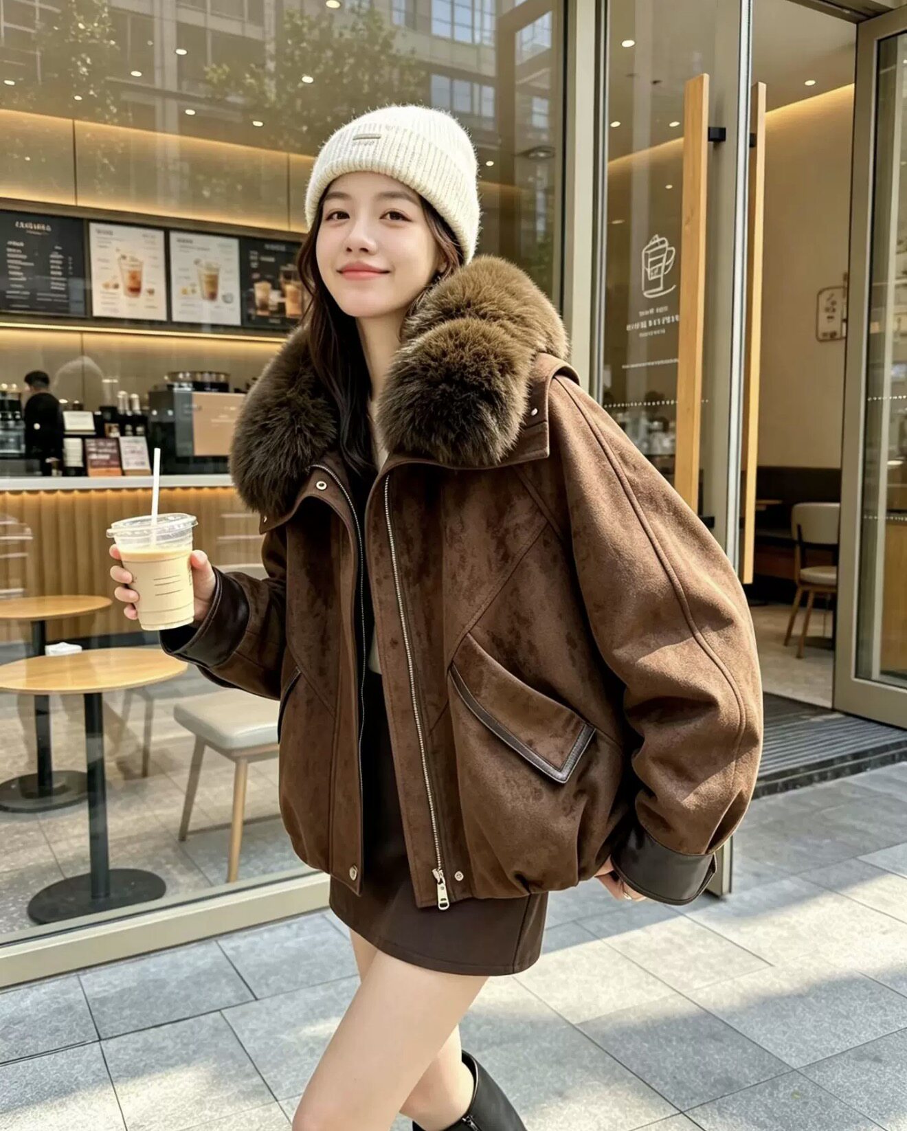 2026新款羽绒外套女冬季短款皮草大衣真狐狸毛领可拆卸鹅绒夹克