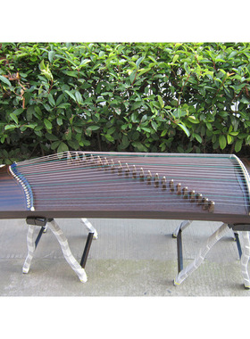 金韵古筝 01195静思 和銮玲珑演奏款 120便携式 半筝 黑檀木素面