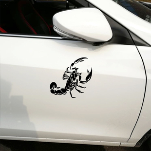饰车贴个性 蝎子汽车贴纸车身后视镜引擎盖装 创意防水镂空