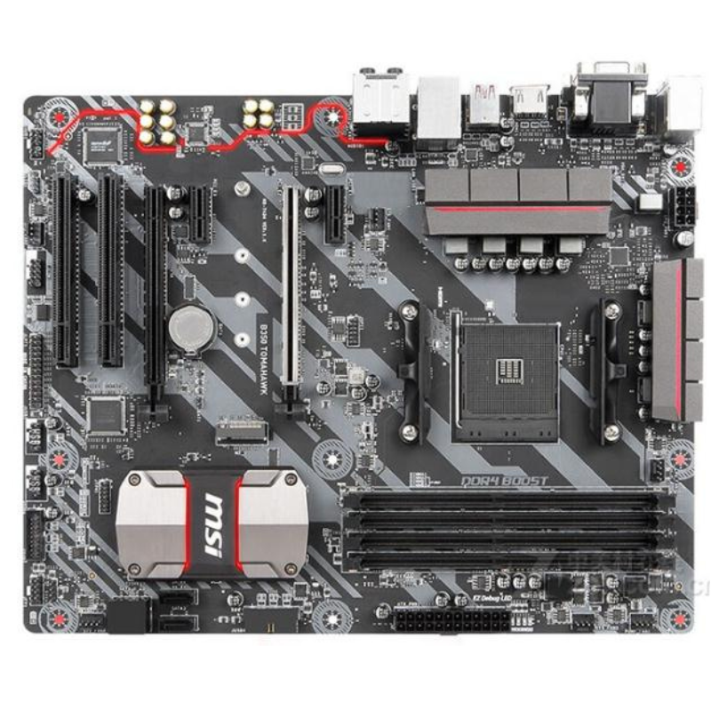 爆新 微星B350 TOMAHAWK主板 B350 AM4 VGA DVI HDMI M.2 DDR4