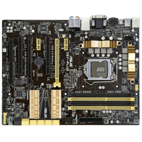 爆新 1150针Asus/华硕 Z87-PLUS主板 Z87 VGA DVI HDMI USB3 DDR3