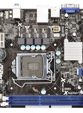 爆新 1155针华擎科技H61M-VS3集成主板 H61 VGA DDR3 19x17cm