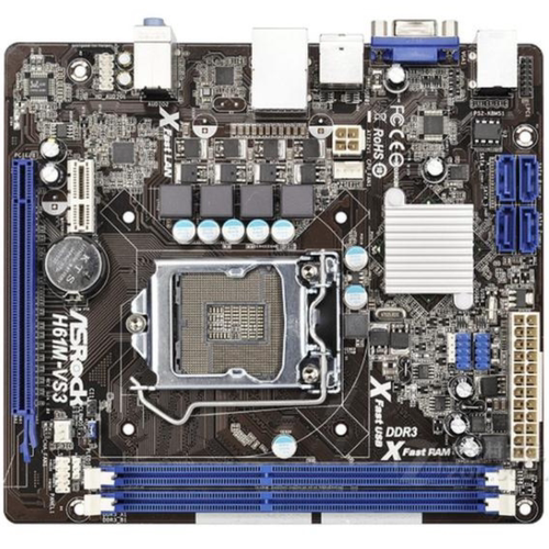 爆新 1155针华擎科技H61M-VS3集成主板 H61 VGA DDR3 19x17cm