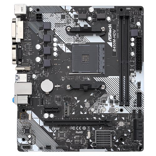爆新 华擎B450M-HDV集成主板 B450 AM4 VGA DVI HDMI M.2 DDR4