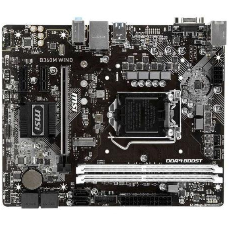 爆新 1151针MSI/微星B360M WIND主板 B360 VGA M.2 USB3 DDR4