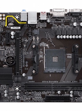 爆新 技嘉GA-AB350M-DS2集成主板 B350 AM4 VGA DVI USB3 DDR4