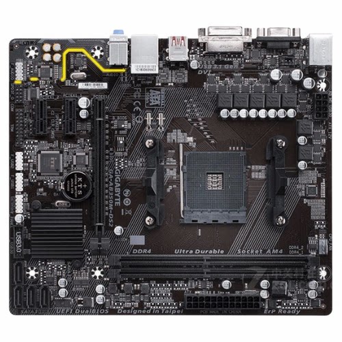 爆新 技嘉GA-AB350M-DS2主板 B350 AM4 VGA DVI USB3 DDR4