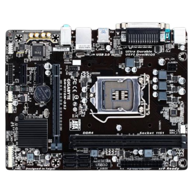 爆新 1151针技嘉GA-H110M-DS2集成主板 H110 VGA LPT COM DDR4