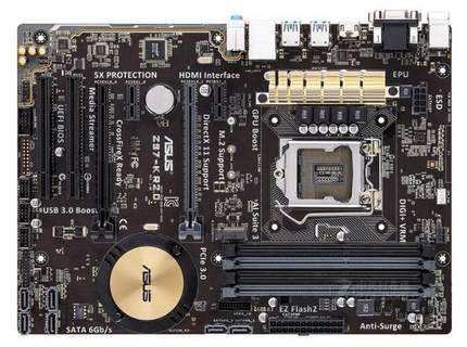 爆新 1150针Asus/华硕 Z97-K R2.0主板 Z97 VGA M.2 USB3 DDR3