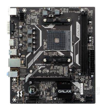 爆新 影驰A320M 龙将 Ver1.0主板 A320 AM4 VGA M.2 USB3 DDR4