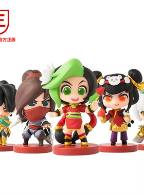 官方正版LOL英雄联盟春节手办迷你套装瑞雯蔚金克斯泰隆安妮公仔