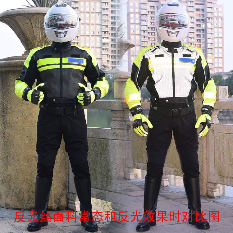 热卖春秋冬款铁骑摩托车骑行套装防摔反光衣摩托车赛车服龙虾装