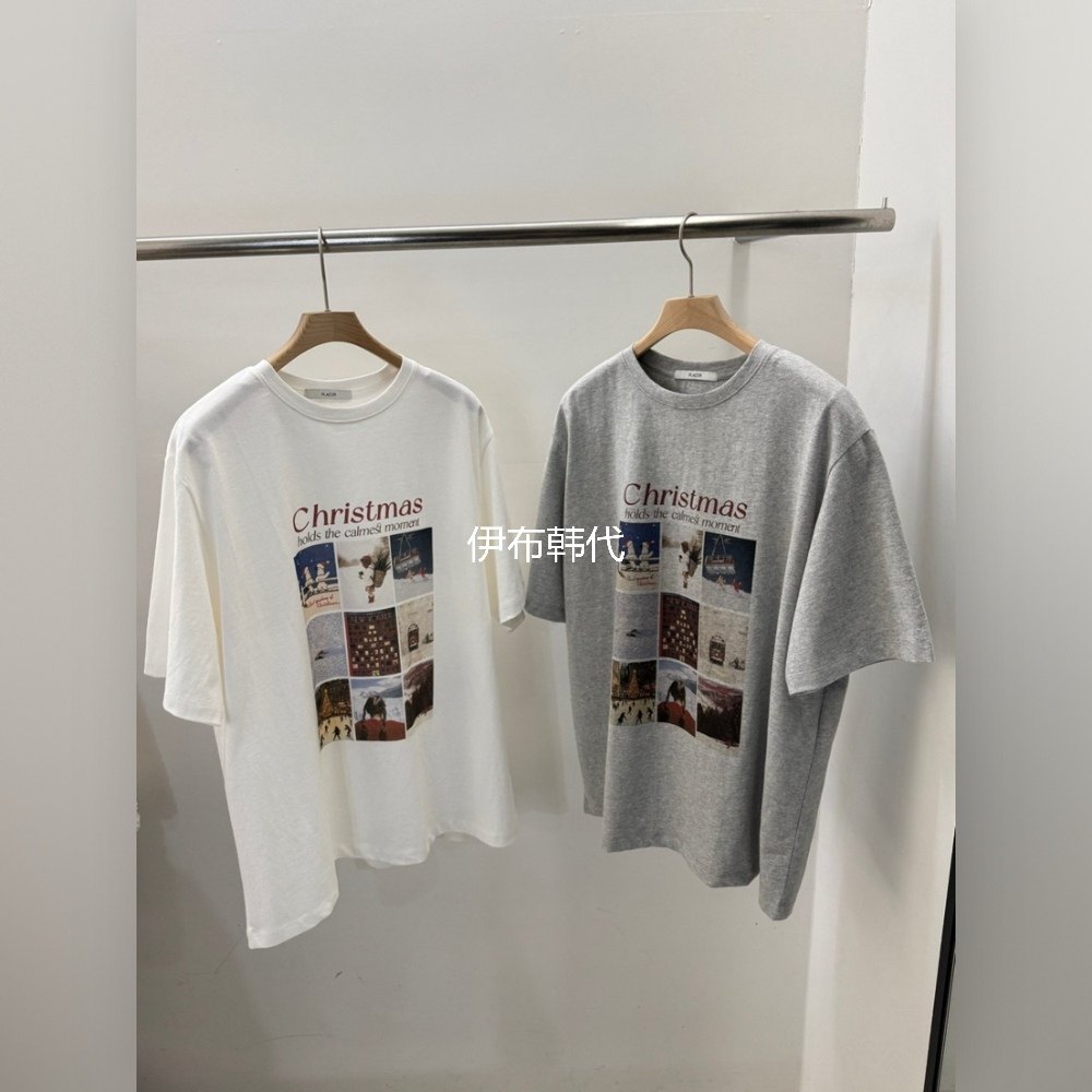 冬款圆领休闲照片短袖T恤