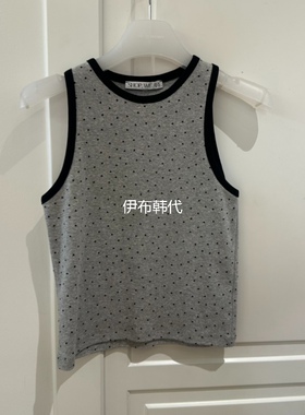 WE ARE/WELOVER韩国东大门代购26春款 圆领爱心桃心点点打底背心