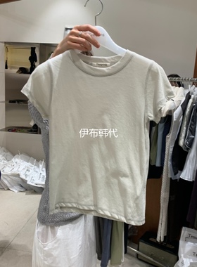 TEMPTING韩国东大门正品代购26夏款 圆领纯色基础款休闲打底T恤