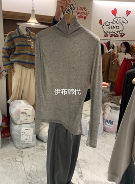 ADELINE韩国东大门正品代购冬款 高领纯色休闲基础款打底衫T恤女