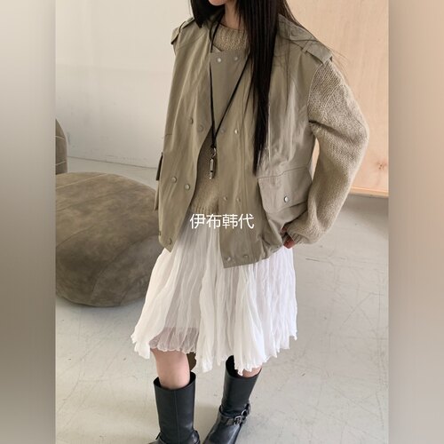 圆领休闲双排扣休闲马夹坎肩
