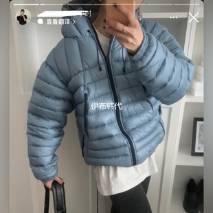 连帽抽绳拉链超轻排骨棉衣棉服外套 25冬 OUR ROOM韩国东大门代购