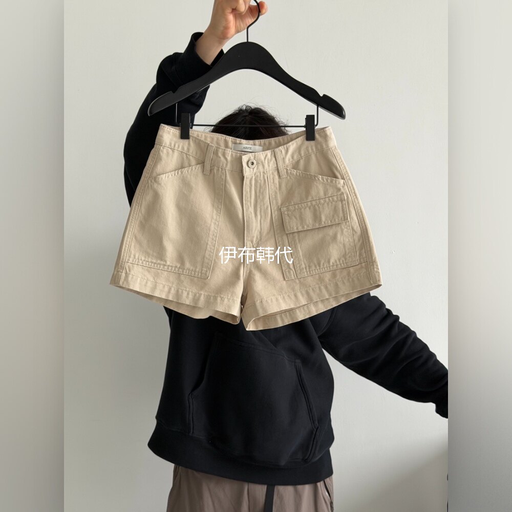 ARKIE/TAF韩国东大门正品代购26春款 休闲简约口袋时尚百搭短裤