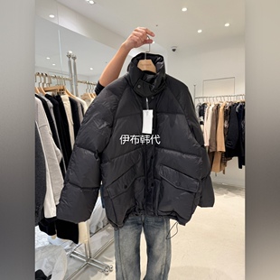 THE BRUNCH韩国东大门正品代购冬 黑色宽松面包服羽绒服外套现货