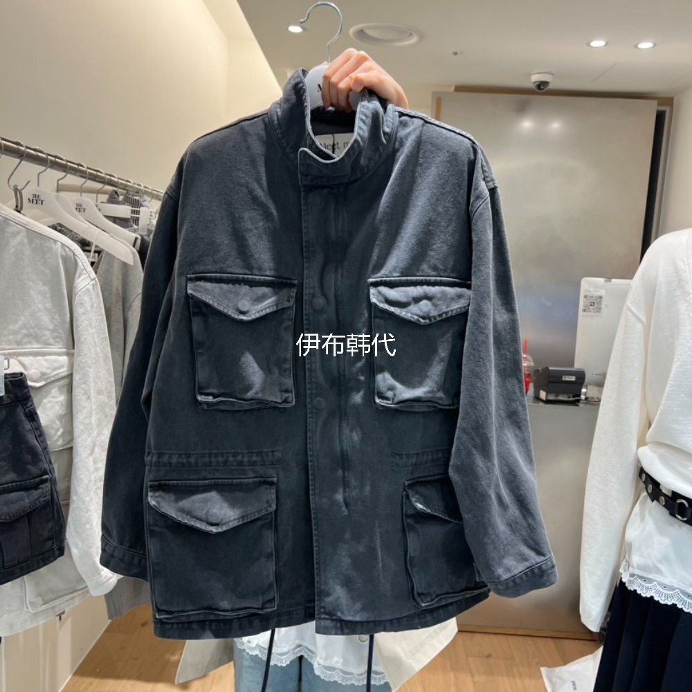 MEET ME韩国东大门正品代购26春款 立领多口袋工装风衣外套夹克,女装/女士精品,短外套,淘宝优惠券,粉丝福利购,淘宝优惠卷