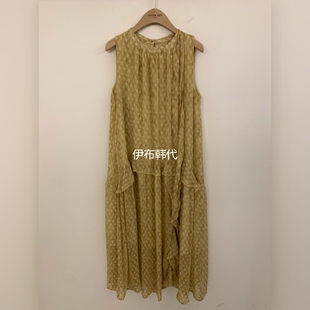 UNDER 代购 26春款 圆领休闲菱形格背心裙连衣裙 KEY韩国东大门正品