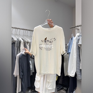 26春款 LOOKK MIMME韩国东大门正品 代购 T恤 圆领休闲可爱小狗短袖