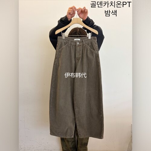 条绒灯芯绒休闲宽松时尚长裤女