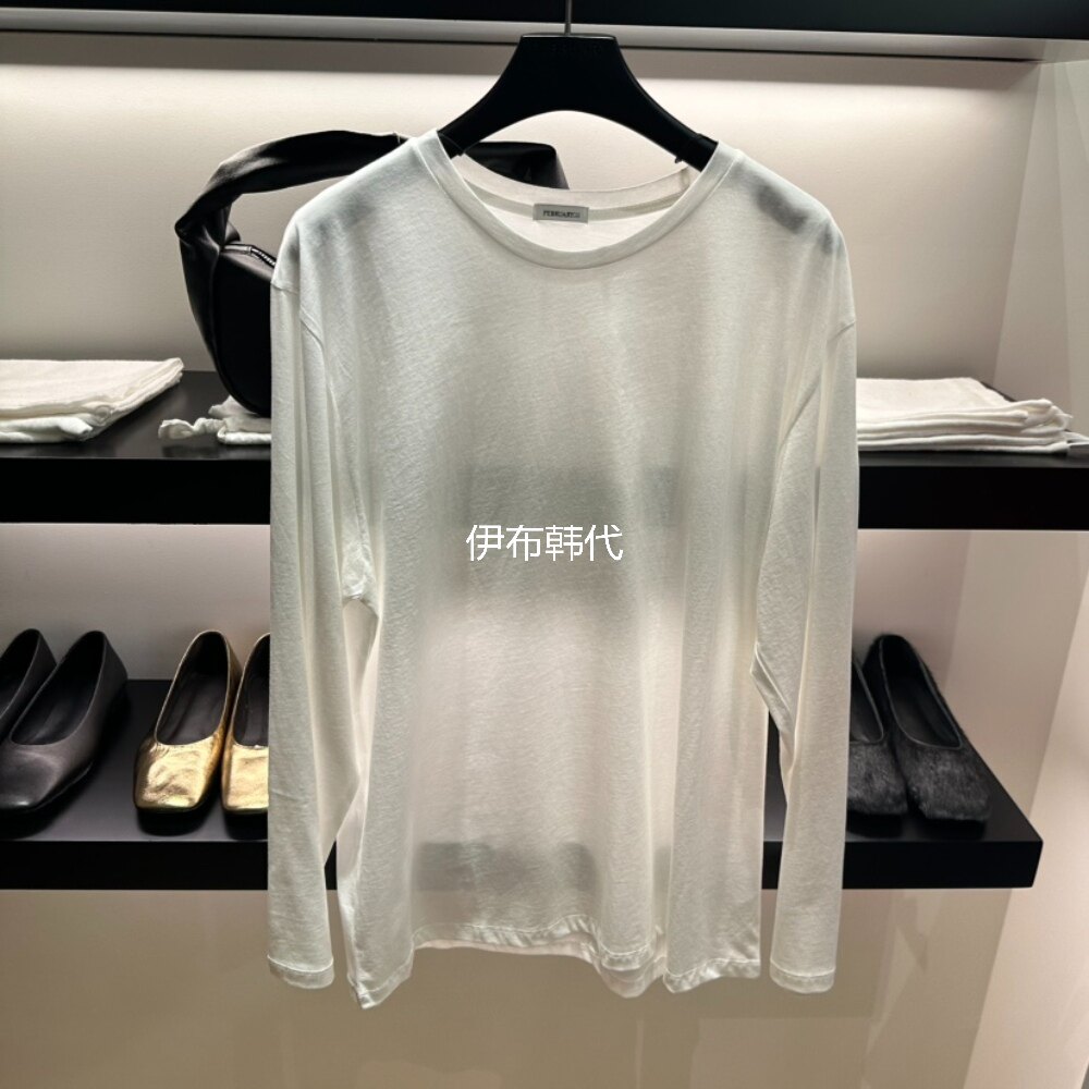 FEBRUARY 11韩国东大门正品代购25秋 圆领休闲棉质基础款长袖T恤