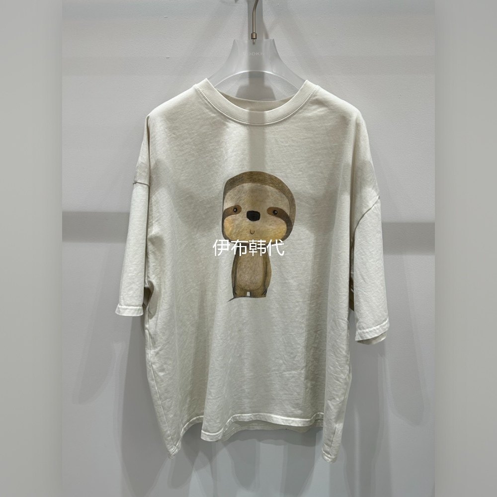 LOOKK/MIMME韩国东大门正品代购26春款 圆领卡通人物可爱宽松T恤,女装/女士精品,T恤,淘宝优惠券,粉丝福利购,淘宝优惠卷