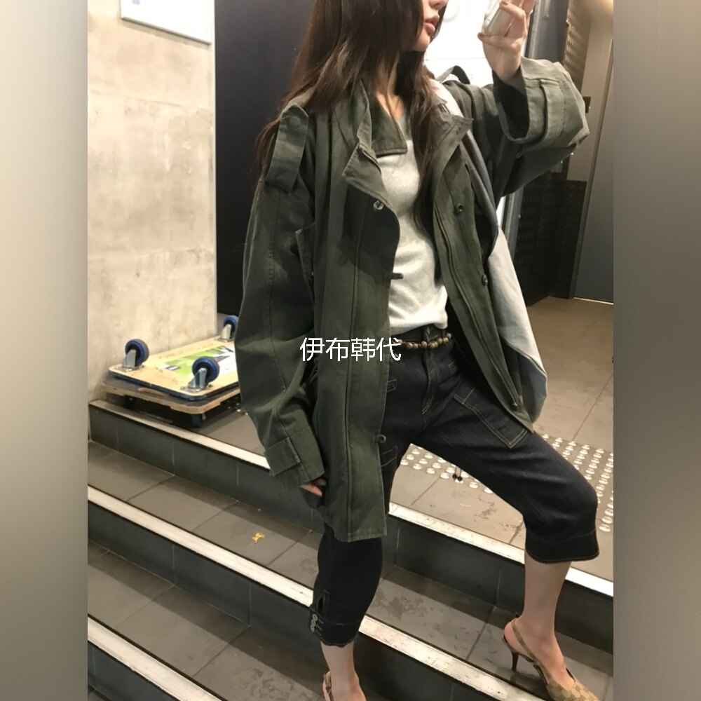 SOPHISTICATE韩国东大门正品代购26秋款 立领多口袋工装风衣外套
