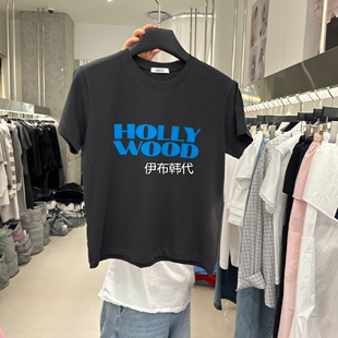 圆领休闲彩色字母棉质短袖 26春款 T恤 STUDIO韩国东大门代购 ARTE