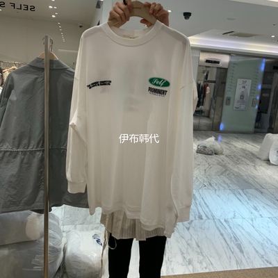 春款圆领休闲字母宽松长袖T恤