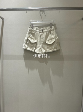 LATTE韩国东大门正品代购26春款 多口袋休闲工装半裙短裙女