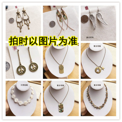 短链锁骨贝壳猫眼石珍珠混搭