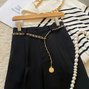 胶囊小姐“万能属性”皮穿链无腰围显示腰带腰链配饰高级感