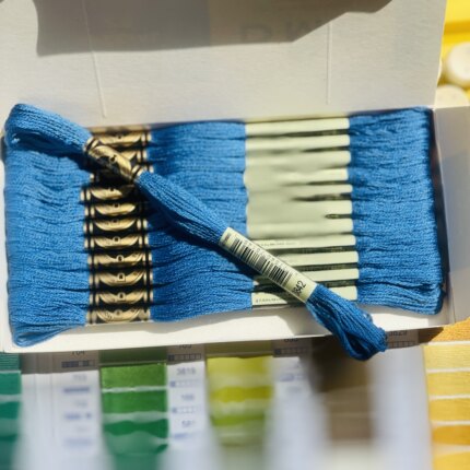 法国进口dmc纯棉绣线十字绣线3842_Prussian Blue