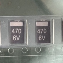 散新薄体贴片钽电容 6.3V470UF 477J 470UF 6V D7343 D型 NEC黑色