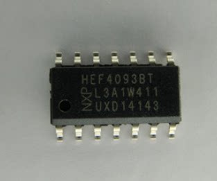 HEF4093BT CD4093 四路与非门 施密特触发器 贴片SOP-14
