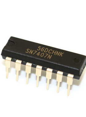 进口全新原装 SN7407N DM7407N 六路缓冲器/驱动器 DIP14