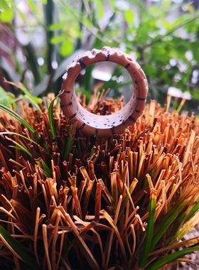 千眼菩提扳指纯手工定制菩提根扳指木质扳指戒指加工菩提加工