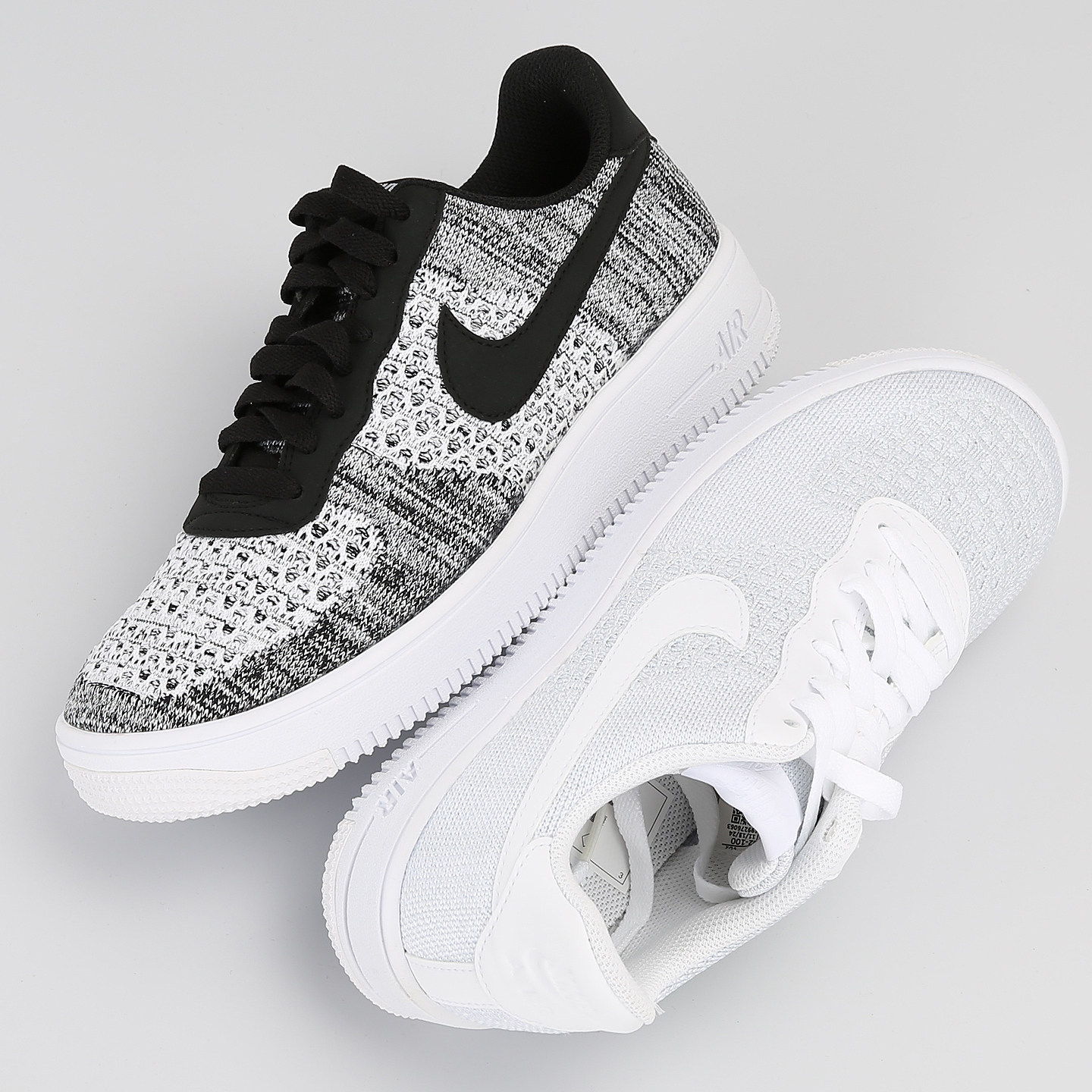 Nike Air Force 1 2.0 网布织物低帮板鞋白黑飞线 AV3042-001-100,运动鞋new,运动休闲鞋,淘宝优惠券,粉丝福利购,淘宝优惠卷