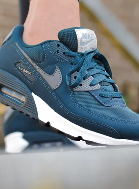 现货 Nike Air Max 90 耐克百搭低帮休闲鞋 蓝色 HM0625-400