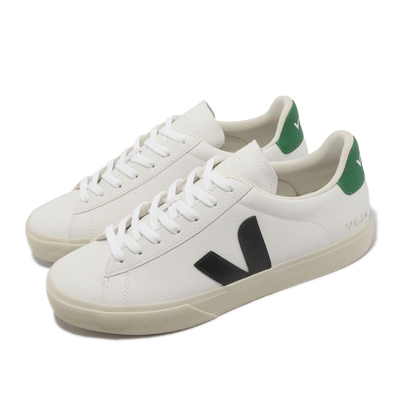 VEJACampo低帮板鞋白黑绿