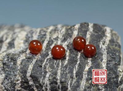 6毫米红玛瑙珠配件 佛珠配件 手串配件 车挂配件 紫檀 黄花梨雕刻