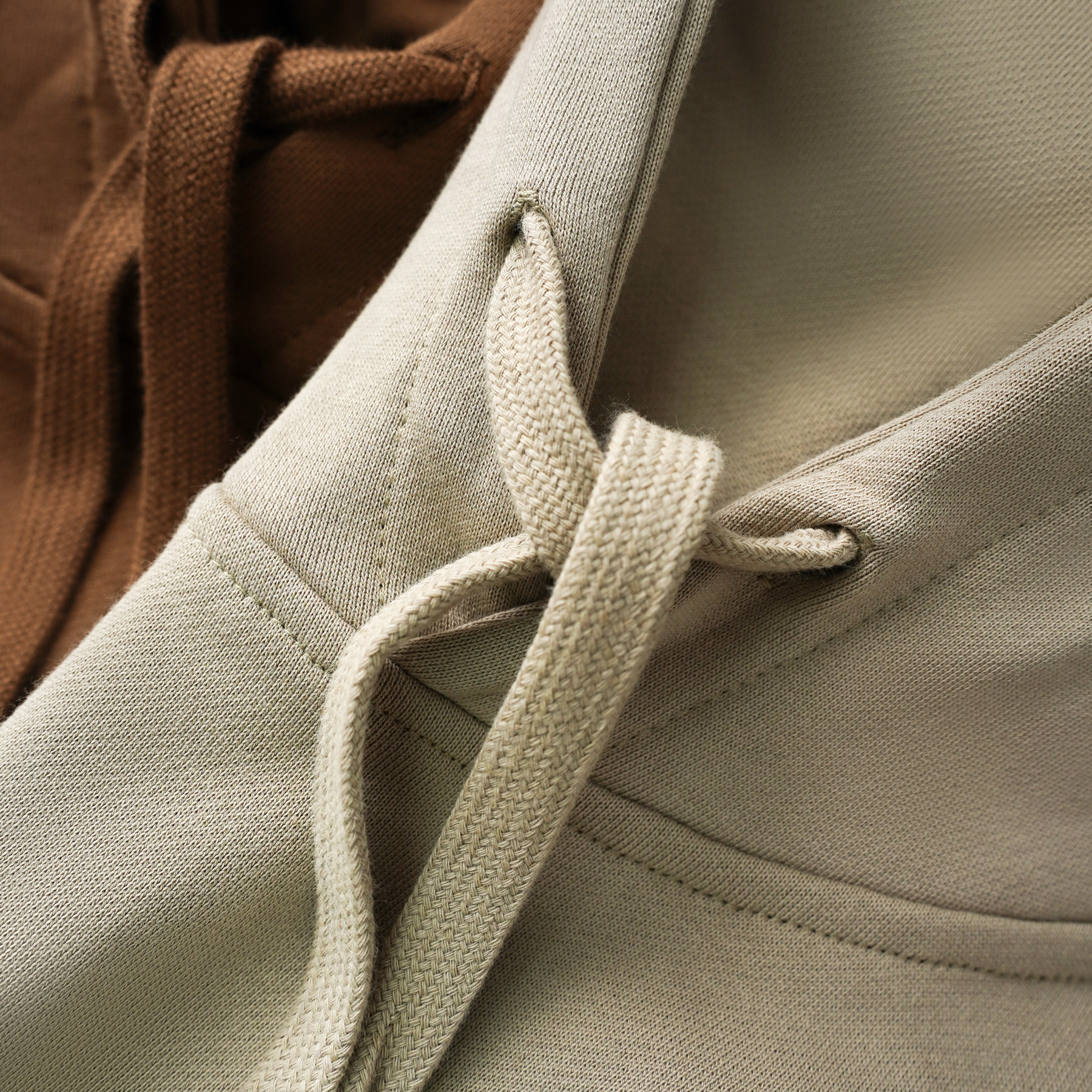 宽松卫衣男纯棉秋冬毛圈重磅连帽纯色潮定制情侣美式套头抽绳帽衫