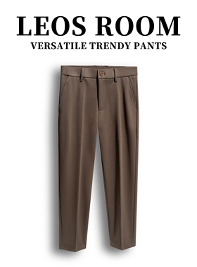 秋冬垂坠感抗皱西装裤商务正装修身韩版直筒西裤男休闲裤西服裤子