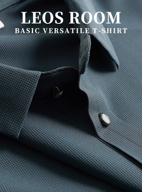 木兰夏季新款polo衫男短袖冰丝高端商务休闲简约翻领宽松T恤