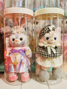 迪士尼挂件收纳盒星黛露玲娜贝儿公仔玩偶毛绒玩具手办马卡龙罐子